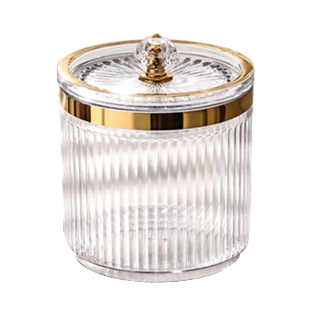 Многофункциональный держатель для ватных палочек с крышкой, прозрачный для макияжа