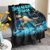 Italian Brain Rot Meme Tralalero Tralala Throw Blanket Soft Flannel Throw Lightweight Summer Home Nap for Office Travel Sofa Bed