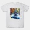 T Shirt Women Snowy Blue Phone Booth At Winter Zone Harajuku Print Kawaii Tshirt Summer Short Sleeve Female T-Shirt Top Tee