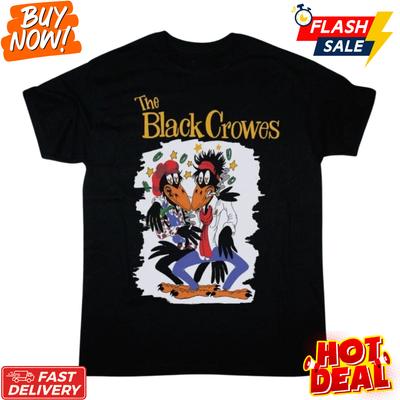 Горячая Хлопковая Унисекс Футболка В Стиле Группы The Black Crowes S-5XL Новая Сделка Унисекс Футболка