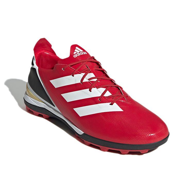 adidas Игровой режим Удобный Легкий TF (Резиновые шипы) Прочные футбольные бутсы Мужские футбольные бутсы Красно-белые GY7546