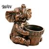 Decorative Plant Container Cute Elephant Planter, Small Animal Flower Pot, Weatherproof Indoor Outdoor Waterproof Pot Cactus Air Holder for