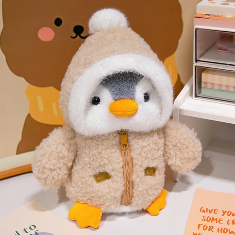 Cute Penguin Plush Toy Stuffed Animal, Soothing Kids Gift Aquarium Souvenir, Dress-Up Penguin Doll