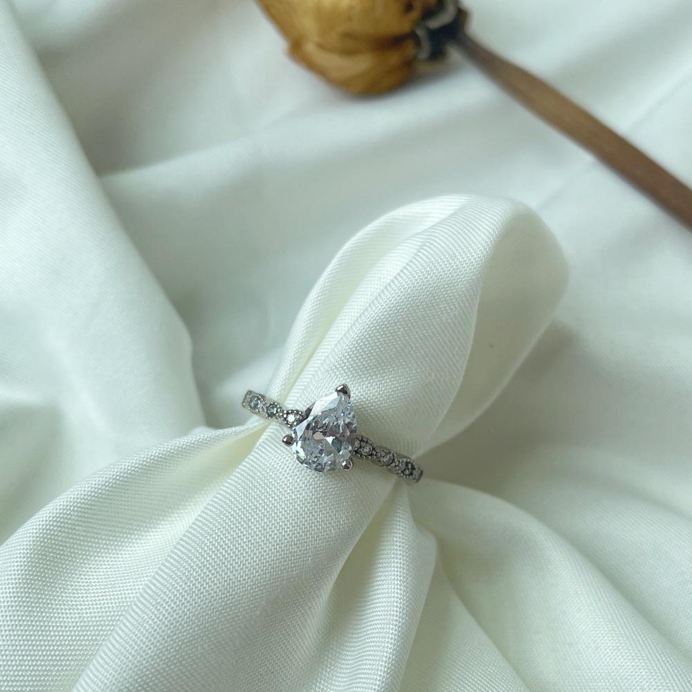 Танцизное женское классическое кольцо из стерлингового серебра 925 пробы с цирконом, женские ювелирные изделия, свадебное обещание, подарок для вечеринки