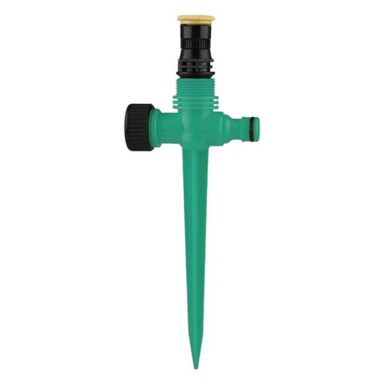 Lawn Sprinkler with Spike Base Ground Insert Water Sprinkler Adjustable Garden Sprinkler for Yard Patio Lawn Grass Irrigation