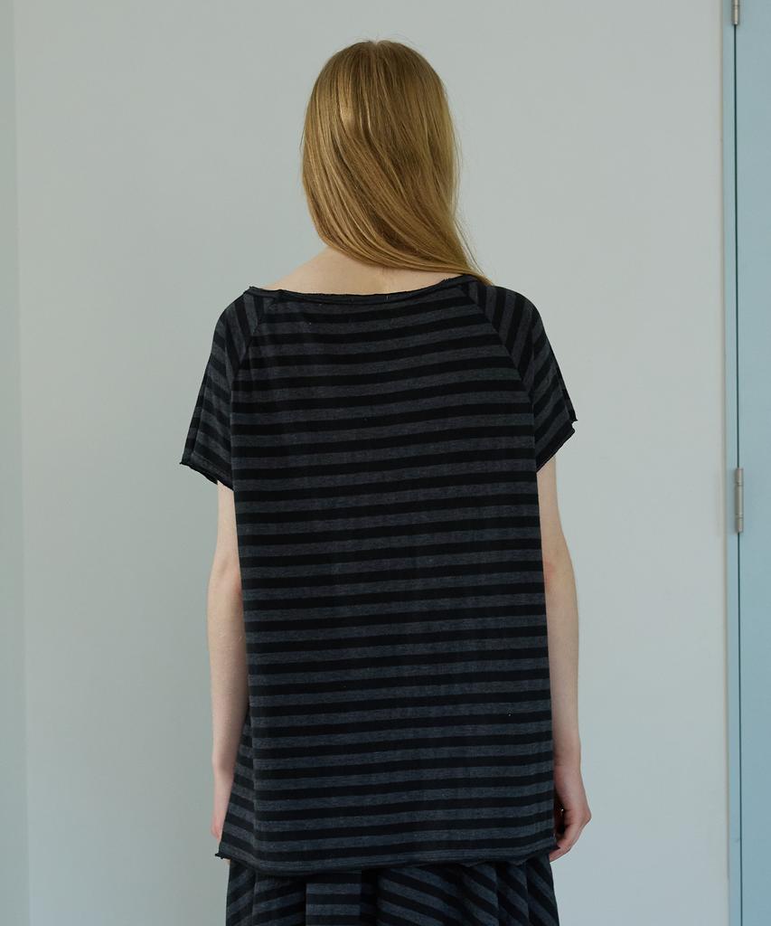 FUNFROMFUN Lazy Bow Top, Charcoal
