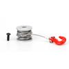 Remote Control Car Accessory 25T Servo Winch Roller Silver Red Aluminum Alloy RC Crawler Winch