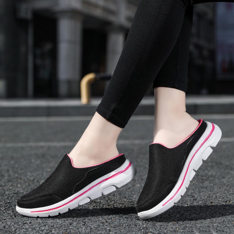 Мужские и женские тапочки, дышащие домашние тапочки, унисекс, толстые тапочки, модная обувь для ходьбы для пар