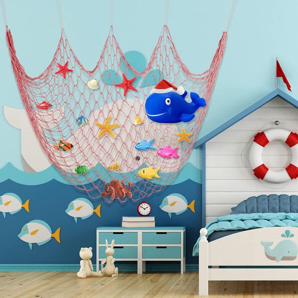 1x2M Sea Themed Fishnet Decor Decorative Wall Photo Hanging Fishnet For Photo Display