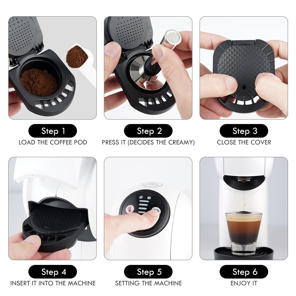 Адаптер ICafilas для кофеварки Dolce Gusto PICCOLO XS/Genio S Lumio DG325, фильтрующая капсула, посуда для кофе эспрессо