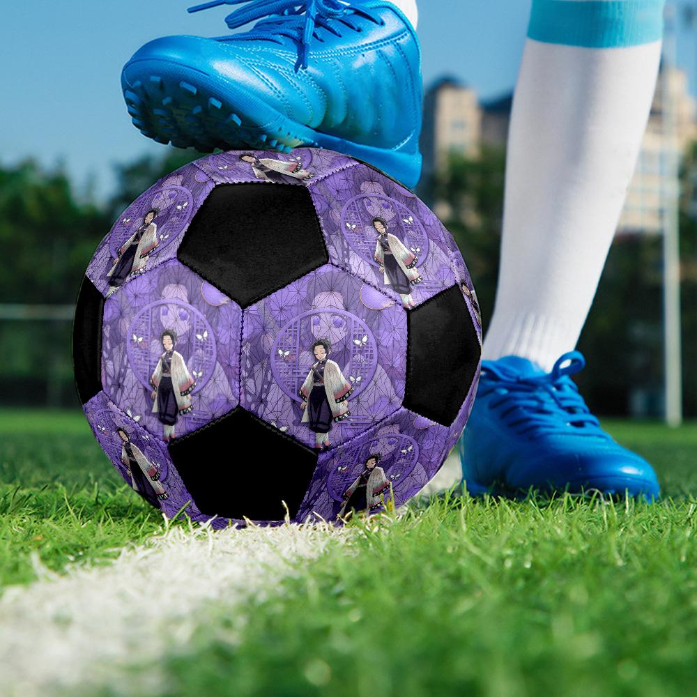 1pc Demon Slayer Kimetsu no Yaiba Football Soccer Ball Size 5 Indoor Soccer Ball Fashion Colorful Backyard Game -Great For Sports Fans Gift HE8