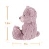 Apricot Lamb Pink Flower Bear Plush Toy, Soft and Cute, Fluffy Pink Flower Bear for Boys and Girls, 20cm