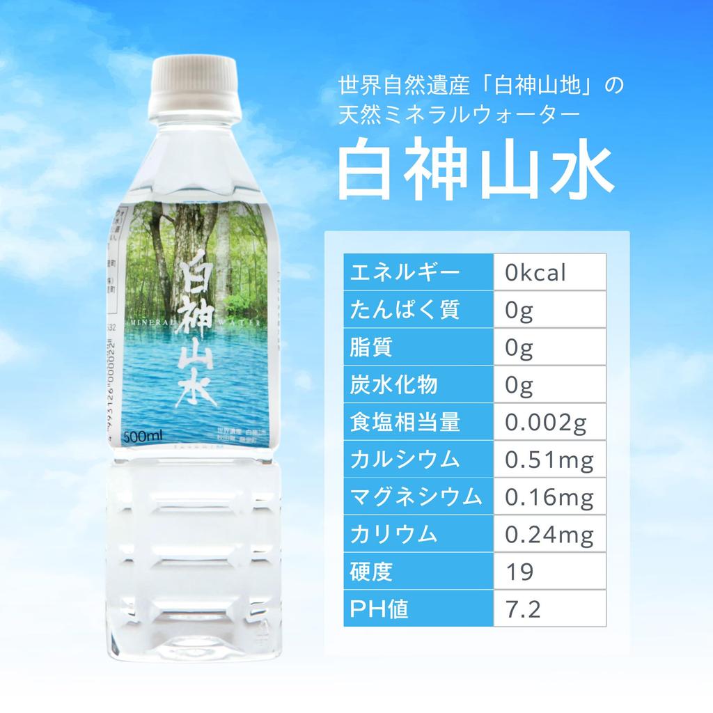 Развитие Всемирного природного наследия Сираками Санчи Натуральная вода Сираками Санси 500 мл x 48 бутылок Вода, богатая минералами Натуральная вода Минеральная