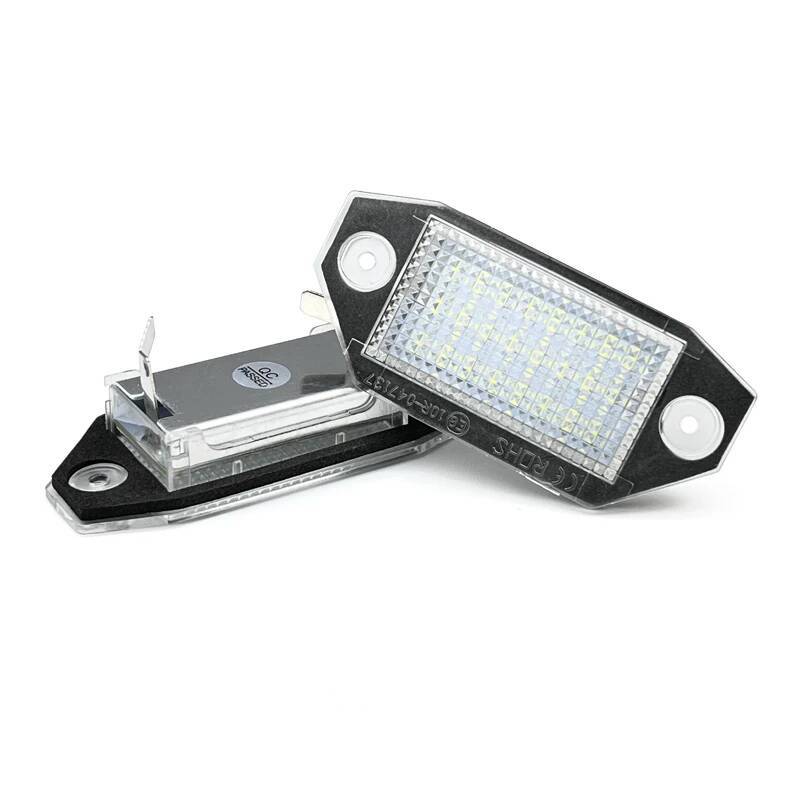 2Pcs White LED License Plate Light For Ford Mondeo MK3 2000 2001 2002 2003 2004 2005 2006 2007 Number Plate Lamp