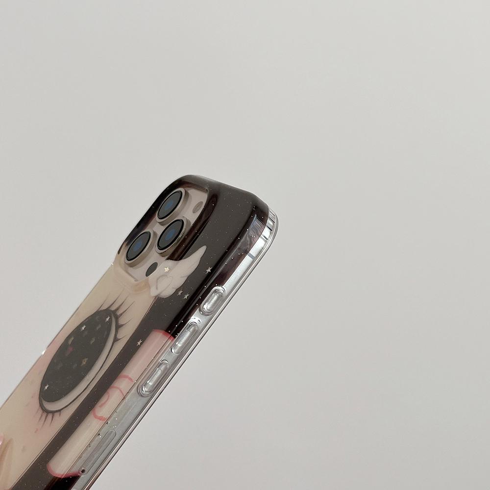 INS Модный Милый Чехол для Телефона с Большими Глазами для Samsung Galaxy A17 A07 A56 A36 A26 A73 A72 A55 A54 A53 A52 A34 A33 4G 5G Задняя Крышка