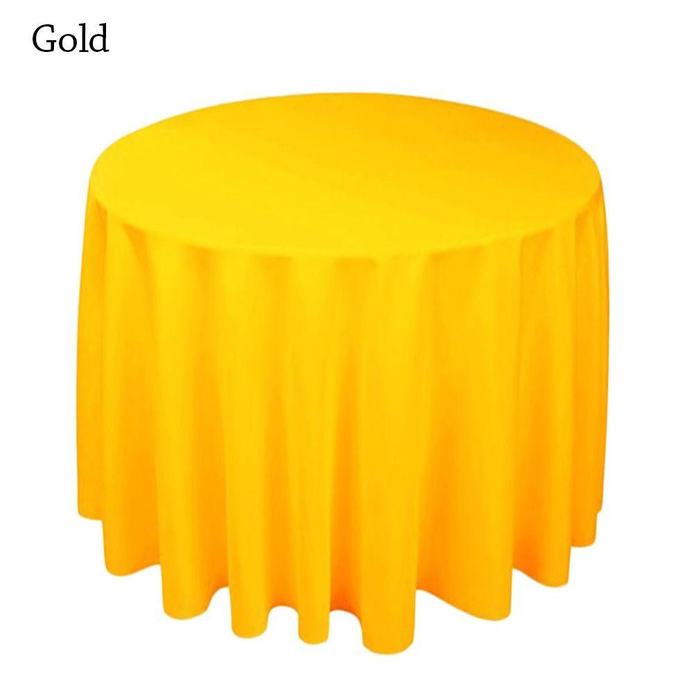 Высококачественные однотонные скатерти для банкетных столов, накладные круглые скатерти