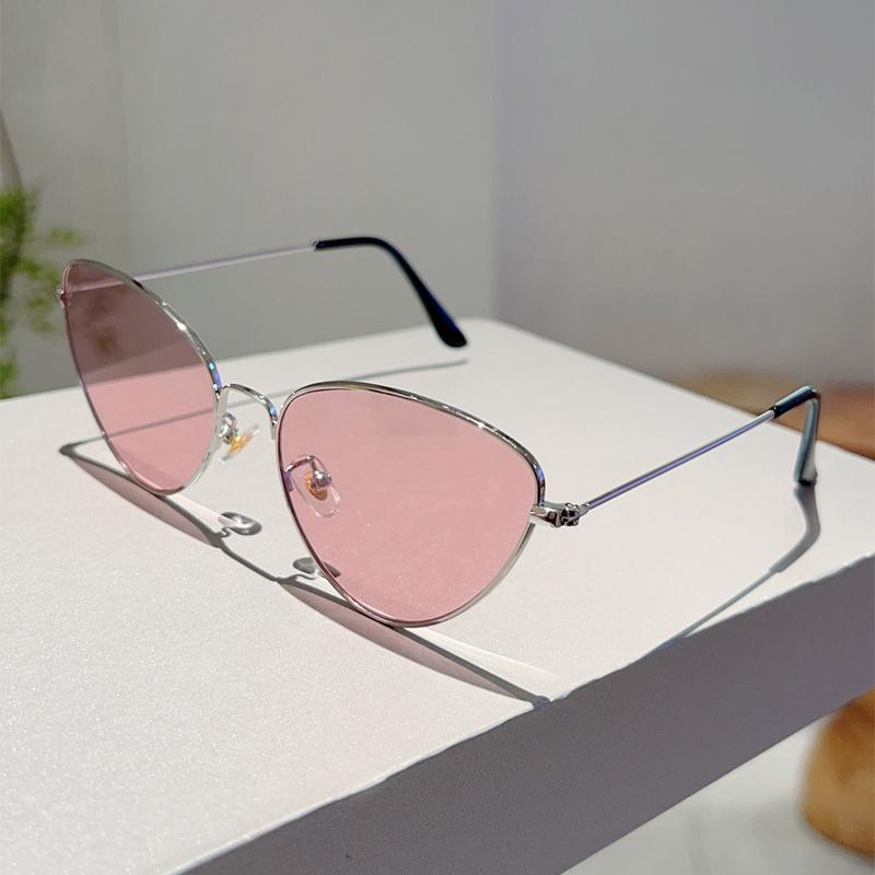 Винтажные солнцезащитные очки «кошачий глаз» женские модные зеркальные уличные повседневные солнцезащитные очки в стиле ретро, трендовые, дизайн люксового бренда