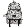 School Bag Personalized Graffiti School Bag Female Backpack Harajuku Cute Backpack Large Capacity Female College Student Class Backpack