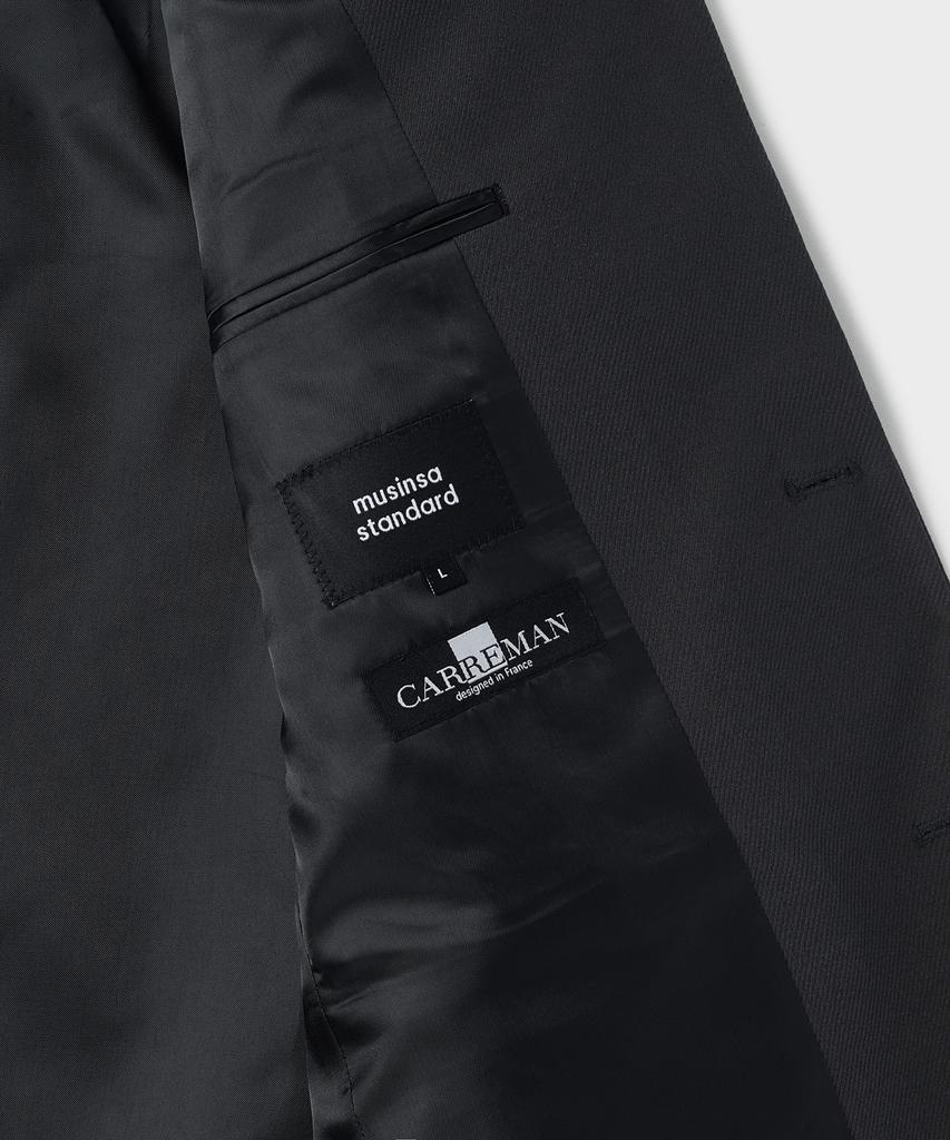 MUSINSA STANDARD Whipcord Relaxed Basic Blazer [Gray]