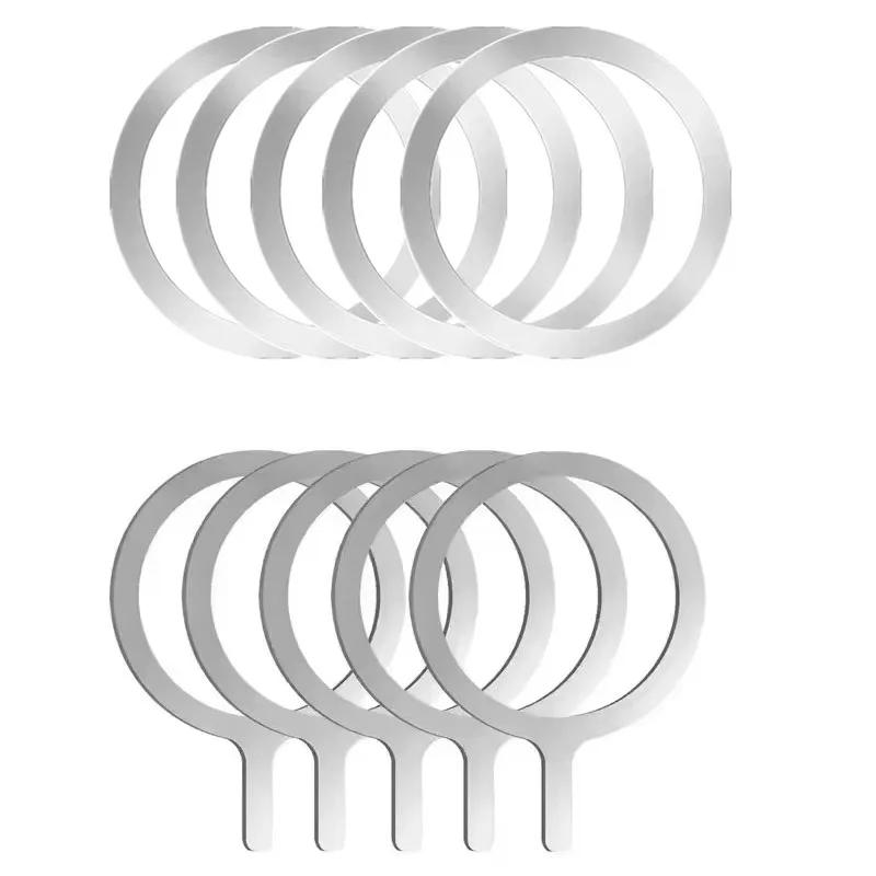 Universal Metal Rings Sticker for Magsafe Magnetic Wireless Charger for iPhone Samsung Xiaomi Car Phone Charger Plate Iron Sheet