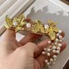 Long Ethnic Style Hair Clip Silver Tassel Side Clip Elegant Chinese Style Hairpin  Daily