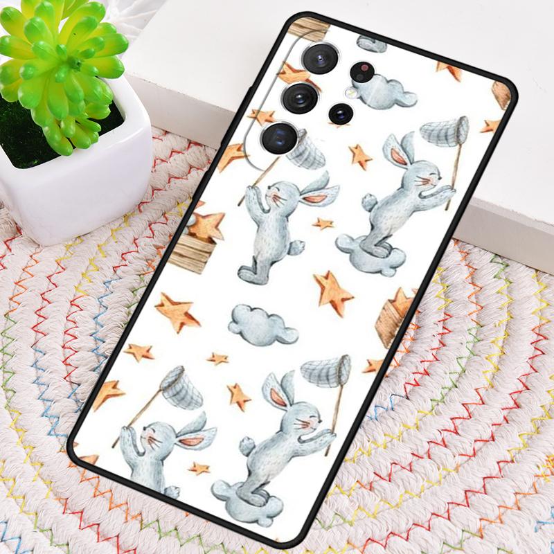 Чехол для телефона Зайчики для Samsung Galaxy note 10 pro S26 Ultra S23 S24 FE S25 S21 S22 PLUS ударопрочный