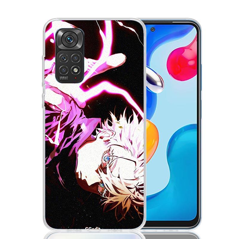 Чехол для телефона JujuKaisen Годжо Сатору Для Xiaomi Redmi Note 15 14 13 12S 12 Pro Plus 11S 11E 11 11T 10S 10 Искусство Мягкий Узор Чехол Re