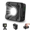 HAARAY Rechargeable LED Floodlight Work Light [12000mAh Large Capacity, Ultra-Bright 5000 Lumens], 168 Hours of Continuous Lighting, Stepless