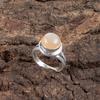 Peach Moonstone Gemstone 925 Sterling Silver Men & Women Jewelry Handmade Ring RR-11-30