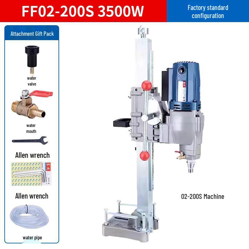 Diamond Core Drill for Concrete AC Vent Openings - Light-Duty Benchtop High-Power Machine