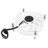 CPU Cooler UltraThin AllAluminum Heat Sink Low Sound White Fan Radiator for Intel 115 Series