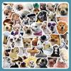 60 Realistic Internet Celebrity Puppy Stickers - Cute, Funny Animal Decals for Mobile Cases, Handbooks, and Decoration