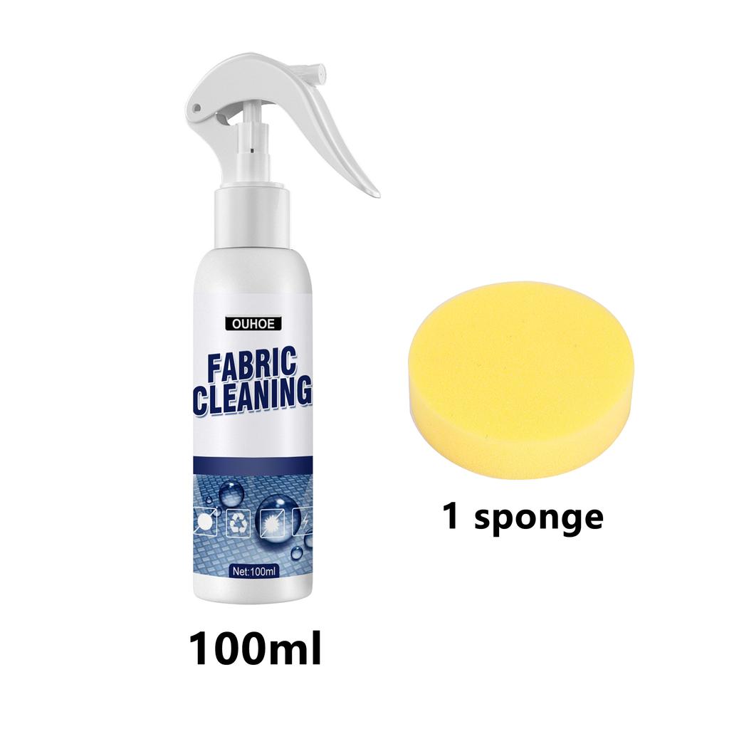 100 мл чистящее средство для салона автомобиля, тканая ткань для фланца автомобильного сиденья, безводный сильный чистящий спрей, средство для чистки ковров