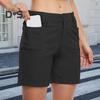 Женские шорты-бермуды, эластичные шорты для походов с высокой талией и карманами, повседневные быстросохнущие шорты для гольфа для летнего активного отдыха