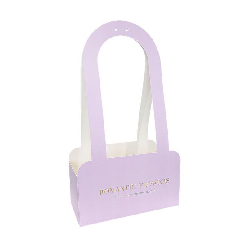 5 шт./уп. Упаковка Декоративные аксессуары Переносная цветочная коробка Материал для упаковки цветов Цветочная корзина Складная 4 цвета