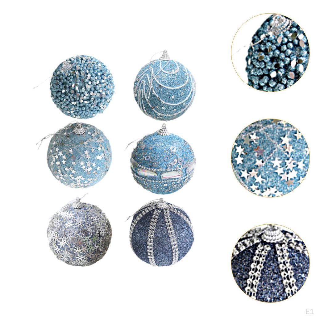 6 шт. Рождественские шары, украшения, декоративные рождественские шары, безделушки, подвески для елки