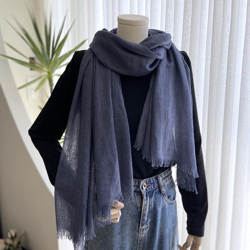 New Spring Summer Women Scarf Solid Casual Lady EMA