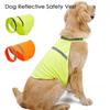 Светоотражающий жилет для собак, флуоресцентная одежда повышенной видимости для собак, светящаяся одежда для маленьких, средних и больших собак.