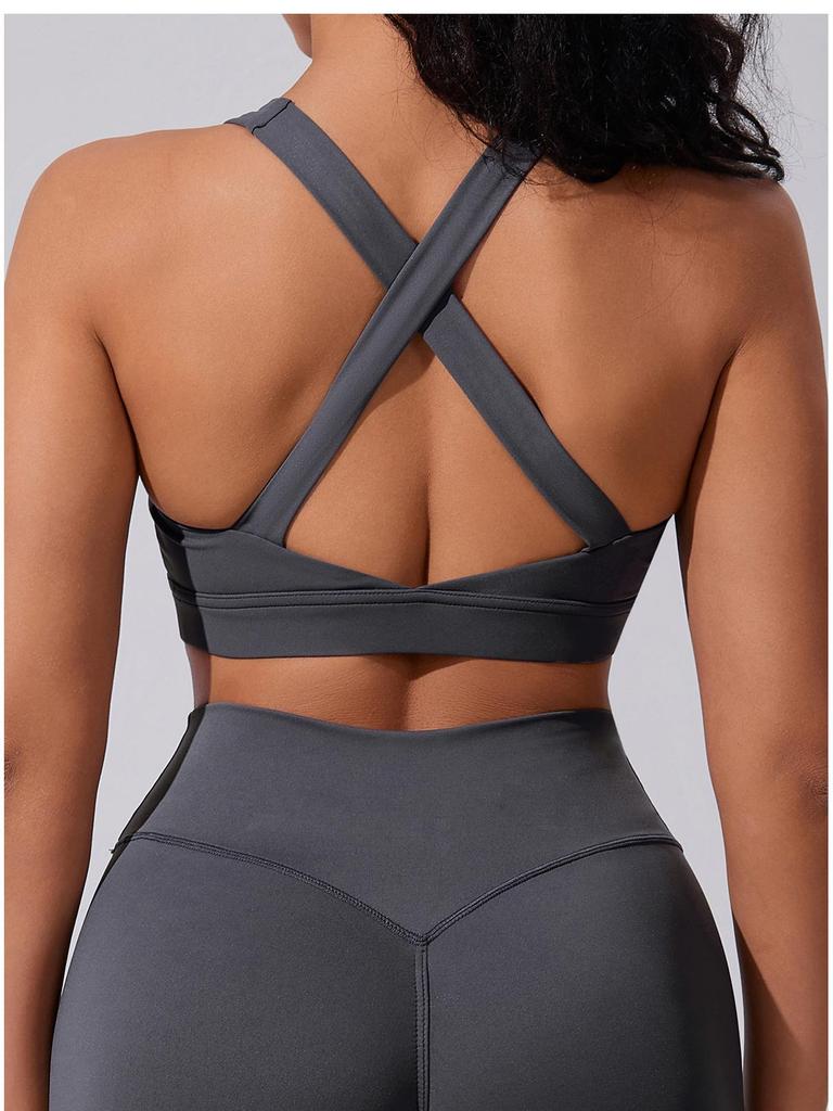 Европейский и американский спортивный бюстгальтер для женщин с высокой степенью поддержки и ощущением облака: Ударопрочный, Высокоэластичный Топ для Йоги для Бега и Фитнеса на Открытом Воздухе