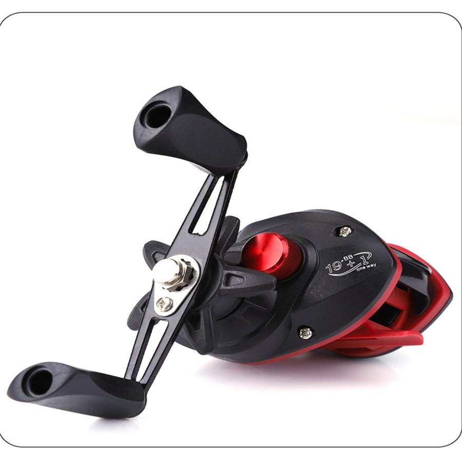 FTK Рыболовная катушка с шарикоподшипником из нержавеющей стали 19+1BB и магнитной тормозной системой для ловли в соленой и пресной воде, 8.1:1