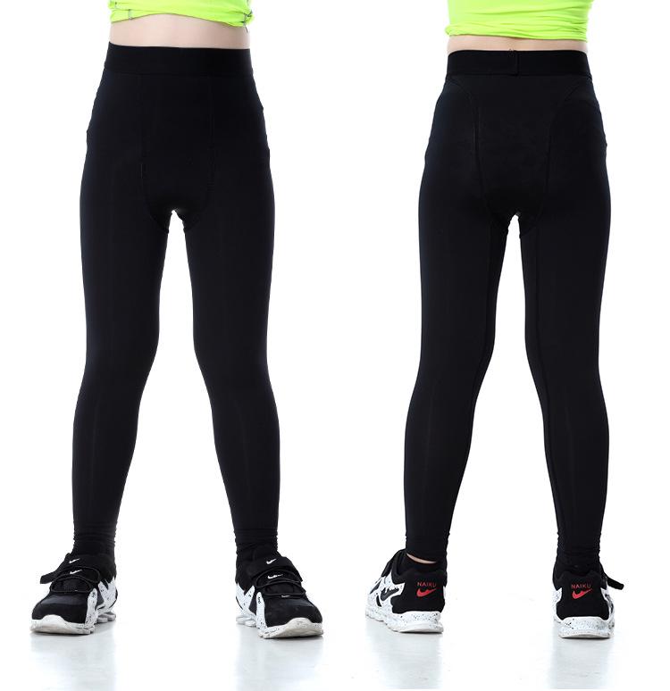 Kids' PRO Sports Fitness Gear: Boys' & Girls' Quick-Dry Running Sets with Long/Short Sleeve Shirts, Elastic Shorts, and Long Pants.