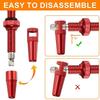 1/8Pcs with Wrench Cap Bicycle Valve Set Aluminum Zinc Zinc Alloy Tubeless Tire Valve  Bicycle Accessories