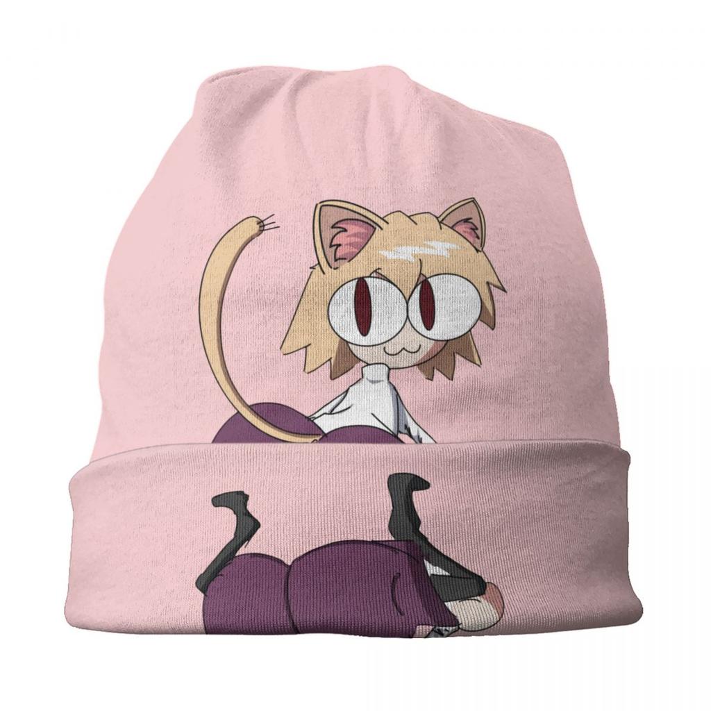 Аниме кошка девушка Neco Arc капот шляпа вязаные шапки унисекс женские крутые унисекс взрослые теплые зимние шапки Skullies шапка