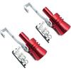 DEVMO 2Pcs XL Size Aluminum Alloy Universal Turbo Sound Exhaust Muffler Pipe Whistle Car Roar Maker (XL-Black)