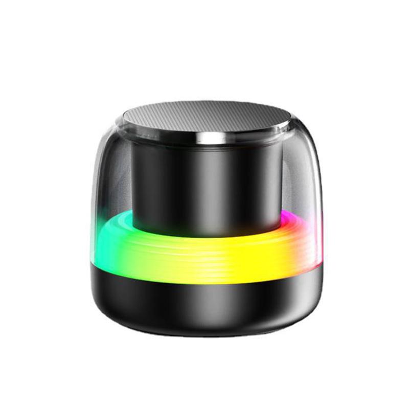 Портативная светодиодная RGB-лампа с атмосферой, TWS Bluetooth-динамиком, сабвуфером, мини-беспроводным динамиком, зарядка через USB, новинка, ночник