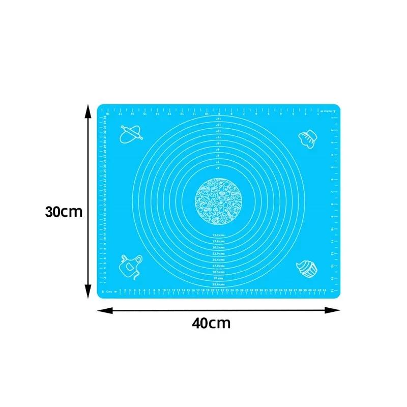 Baking Mat Non-Stick Silicone Kneading Dough Mat Pizza Cake Dough Maker Kitchen Rolling Dough Pads Baking Pastry Tools