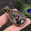 Black Rutile Handmade Copper Wire Wrap Jewelry Pendant 2.44 C8i68