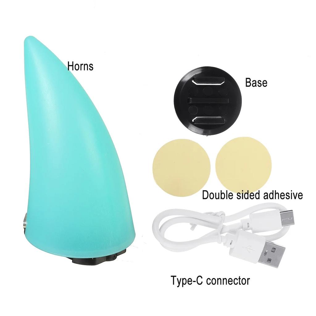 Мотошлем Full Face с рогами Дьявола Шлем для бездорожья Мотокросса Аксессуары Декоративный головной убор Автомобильный стайлинг