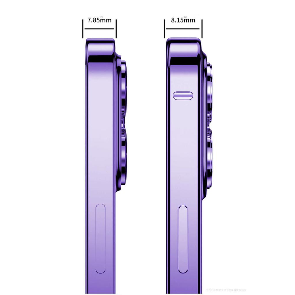 Роскошный чехол для телефона с металлическим каркасом для iPhone 14 13 12 Pro Max, стеклянная крышка с полным объективом, прозрачная задняя крышка