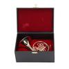 Brass Miniature French Horn, Realistic Simulated, Perfect Decorative Horn for Home or Music Room